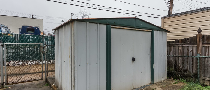 shed on property of parkville home for sale