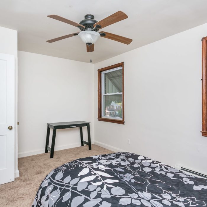 3920 Wilke Avenue bedroom with ceiling fan