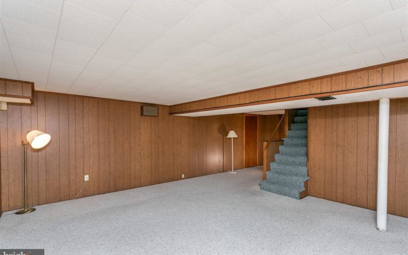 719 50th Street, basement rec room with stairway