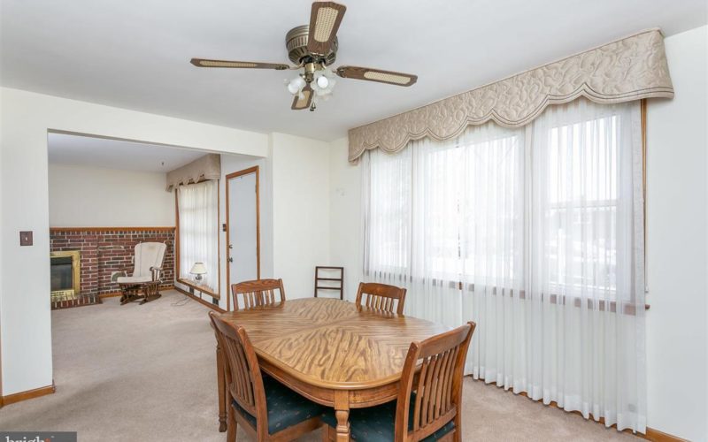 719 50th Street, dining room with ceiling fan