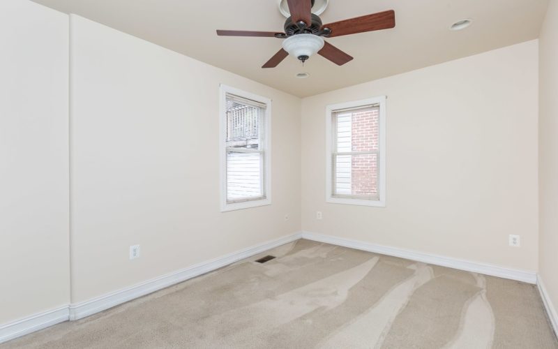 2012 Gough Street, second bedroom with ceiling fan