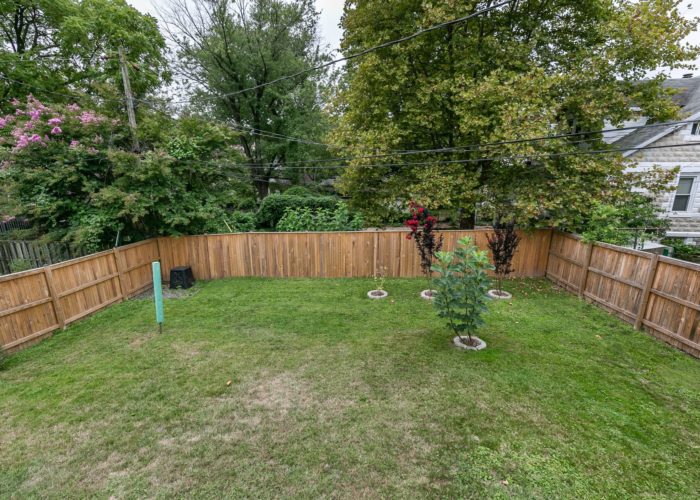 2603 Gibbons Avenue, back yard with fence