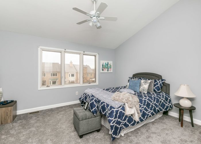 25 Stablemere Ct., bedroom with ceiling fan