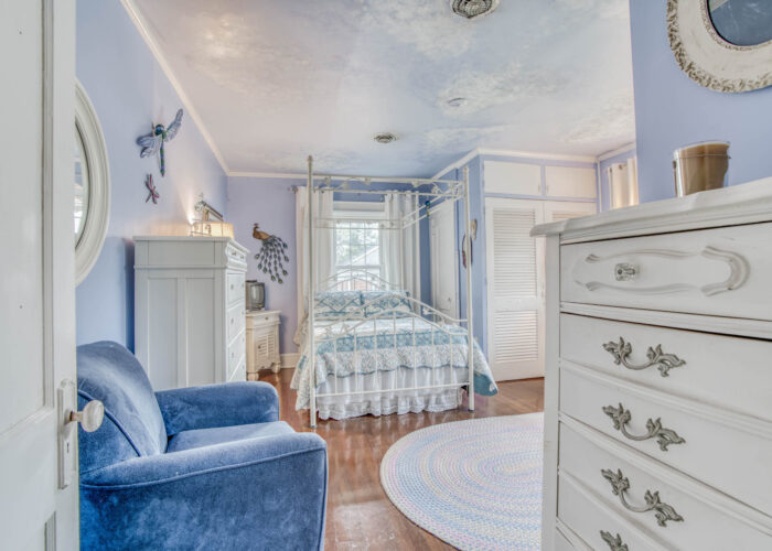 33 E. Seminary Avenue, blue bedroom is spacious