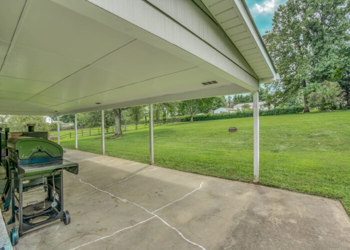 1417 Buckthorn Drive, covered patio view of yard