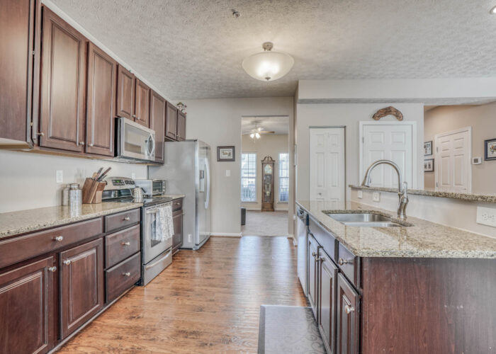 214 Steed Lane, kitchen with granite counters