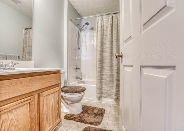 214 Steed Lane, bathroom with tub and shower