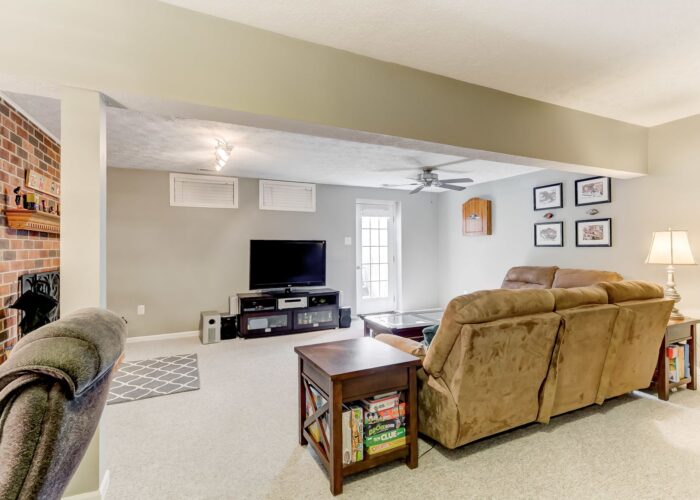 19 Redare Court, lower level with ceiling fan