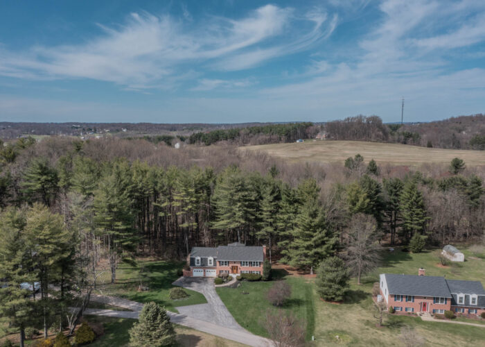 198 Donizetti Ct., drone view from the front of the house