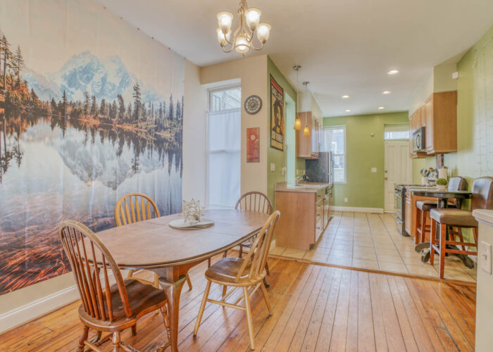 3301 E Baltimore St, dining room and kitchen