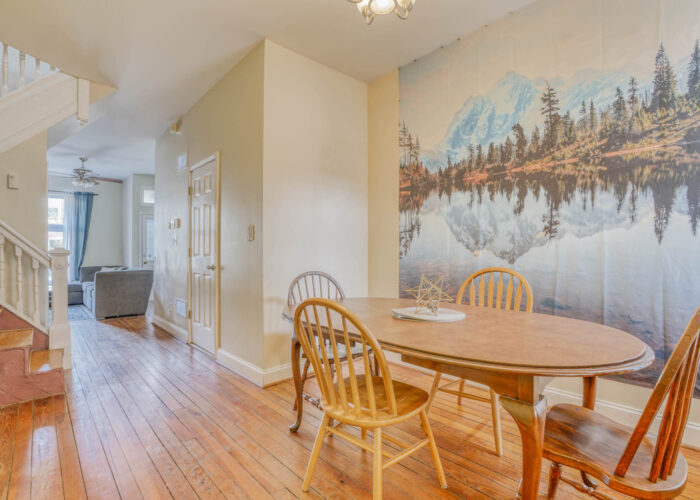 3301 E Baltimore St, dining room with hardwood floors