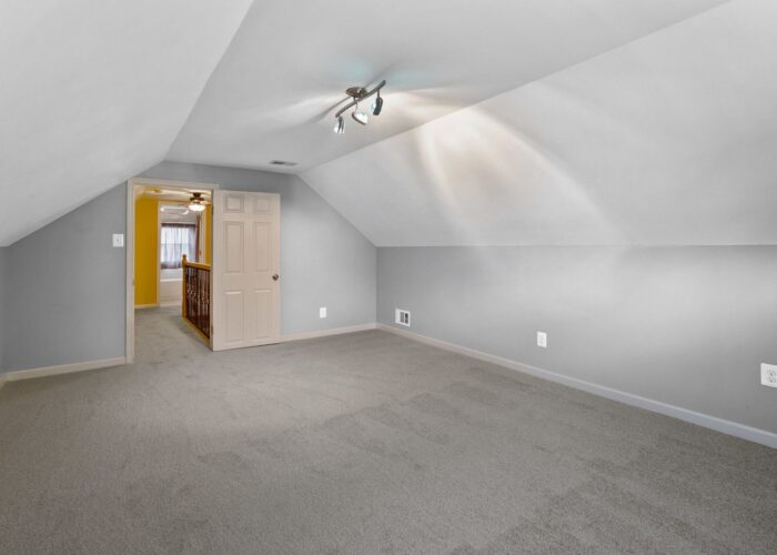 6716 Old Harford Road, large bedroom with track lighting