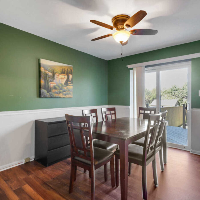 440 Kentmore Terrace, dining room with a view of the deck