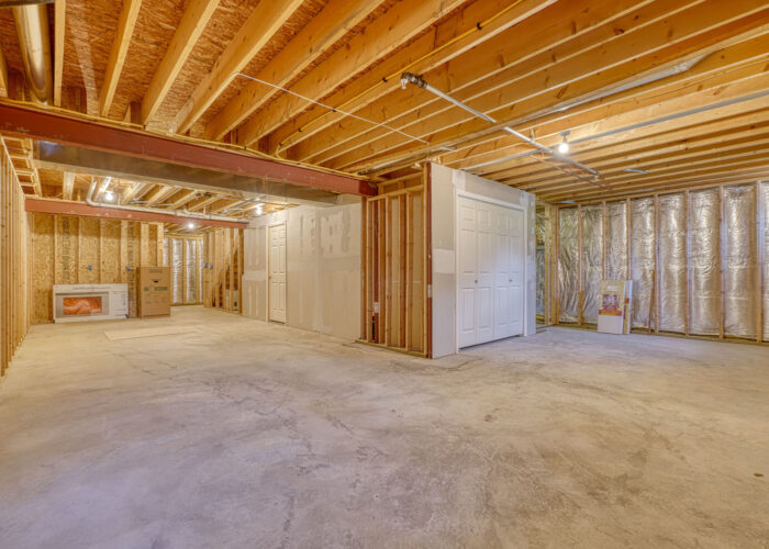 4900 Villa Point, unfinished basement has lots of space