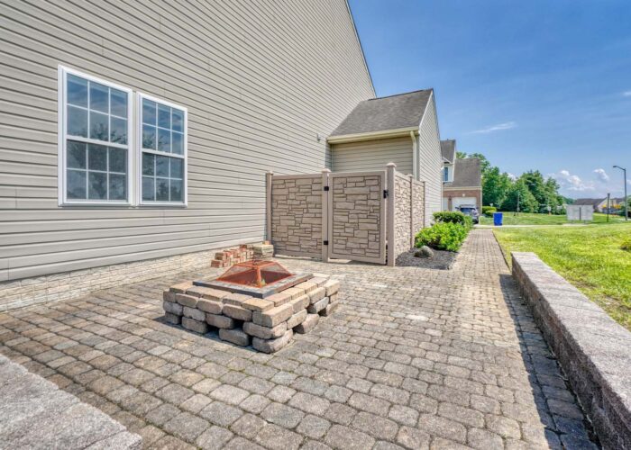 4900 Villa Point, stone path with fire pit