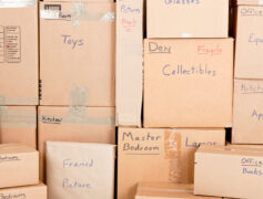 Labeled boxes help make it a stress-free move.