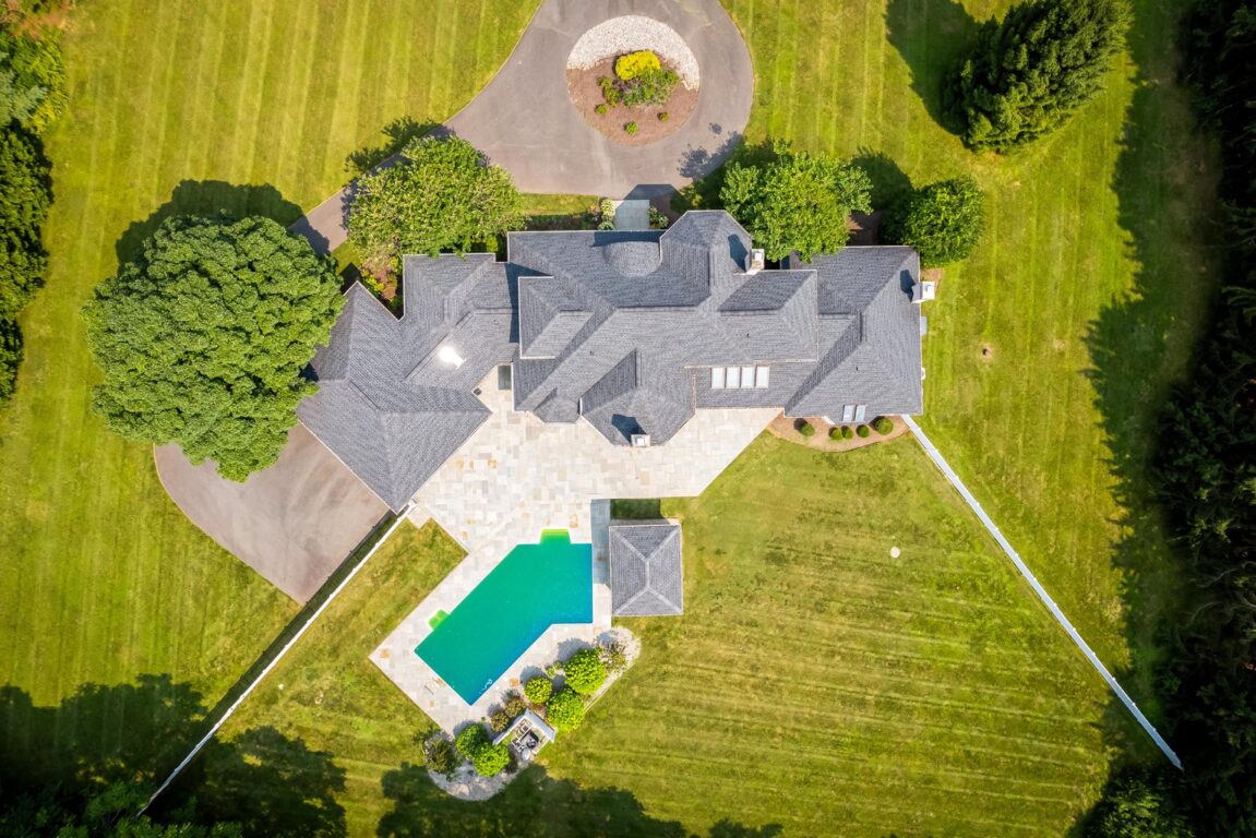 11324 Cedar Lane, drone footage of top of the house