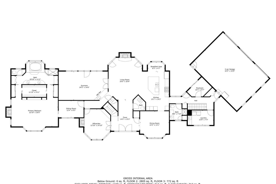 11324 Cedar Lane, floor plan of main floor