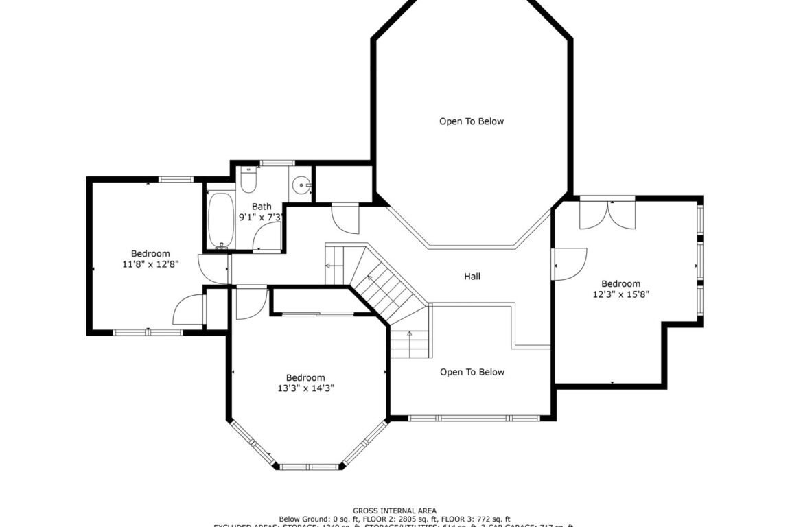 11324 Cedar Lane, floor plan of second floor