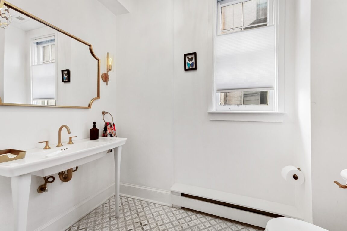 15 W Chase St, second floor powder room.
