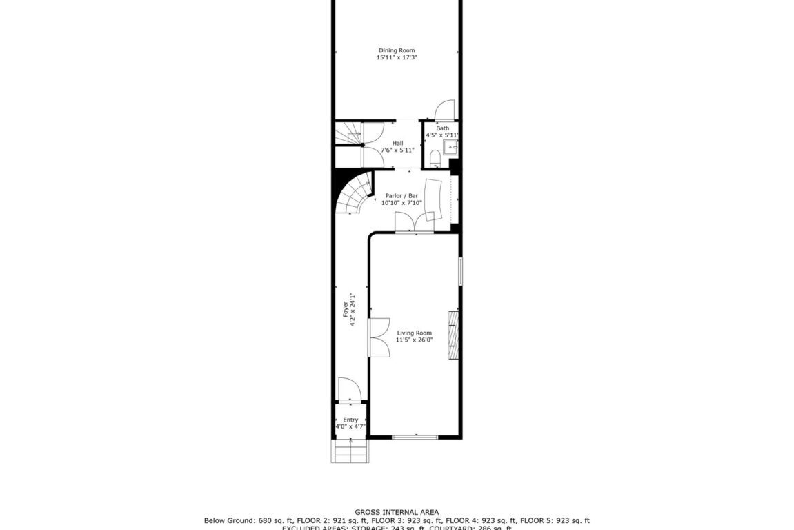 15 W Chase St, entry-level floor plan