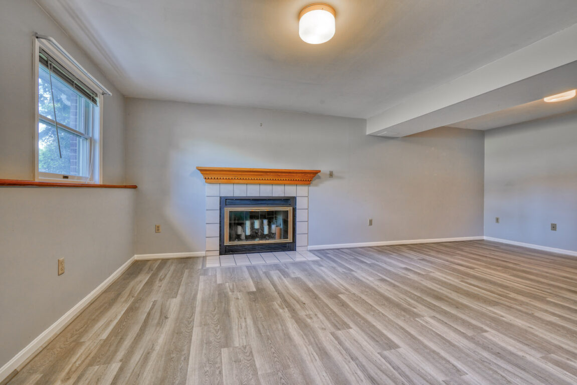 7512 Riddle Avenue, fireplace.
