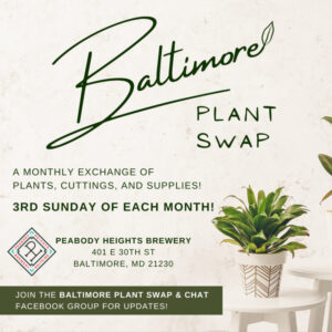 Baltimore plant swap poster