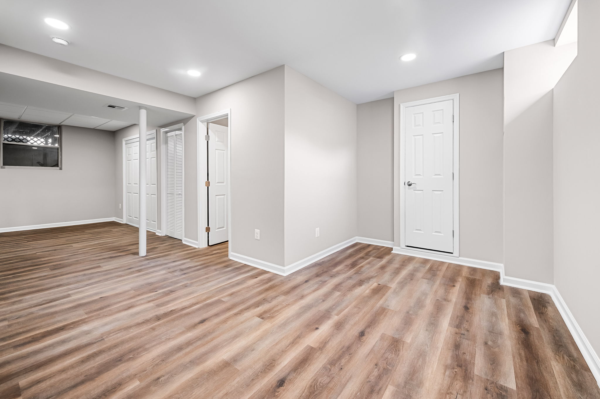 751 Seawall Road, lower level with closet space.