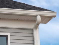Gutters on a house